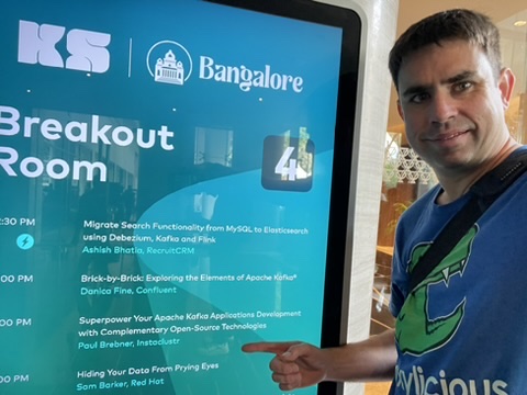 Sam at Kafka Summit Bangalore 2024